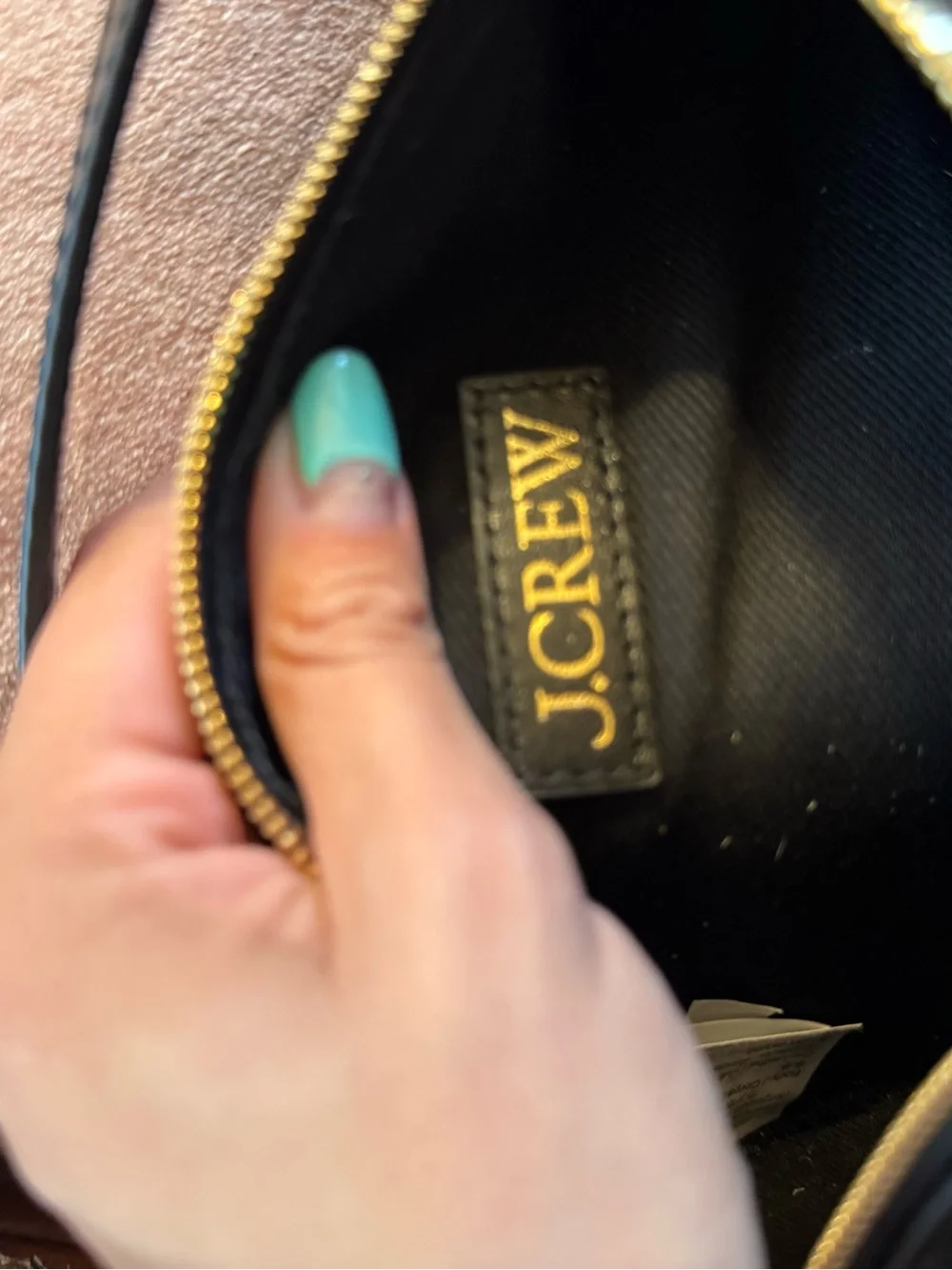 J. Crew Bordeaux Bag in Leather Black